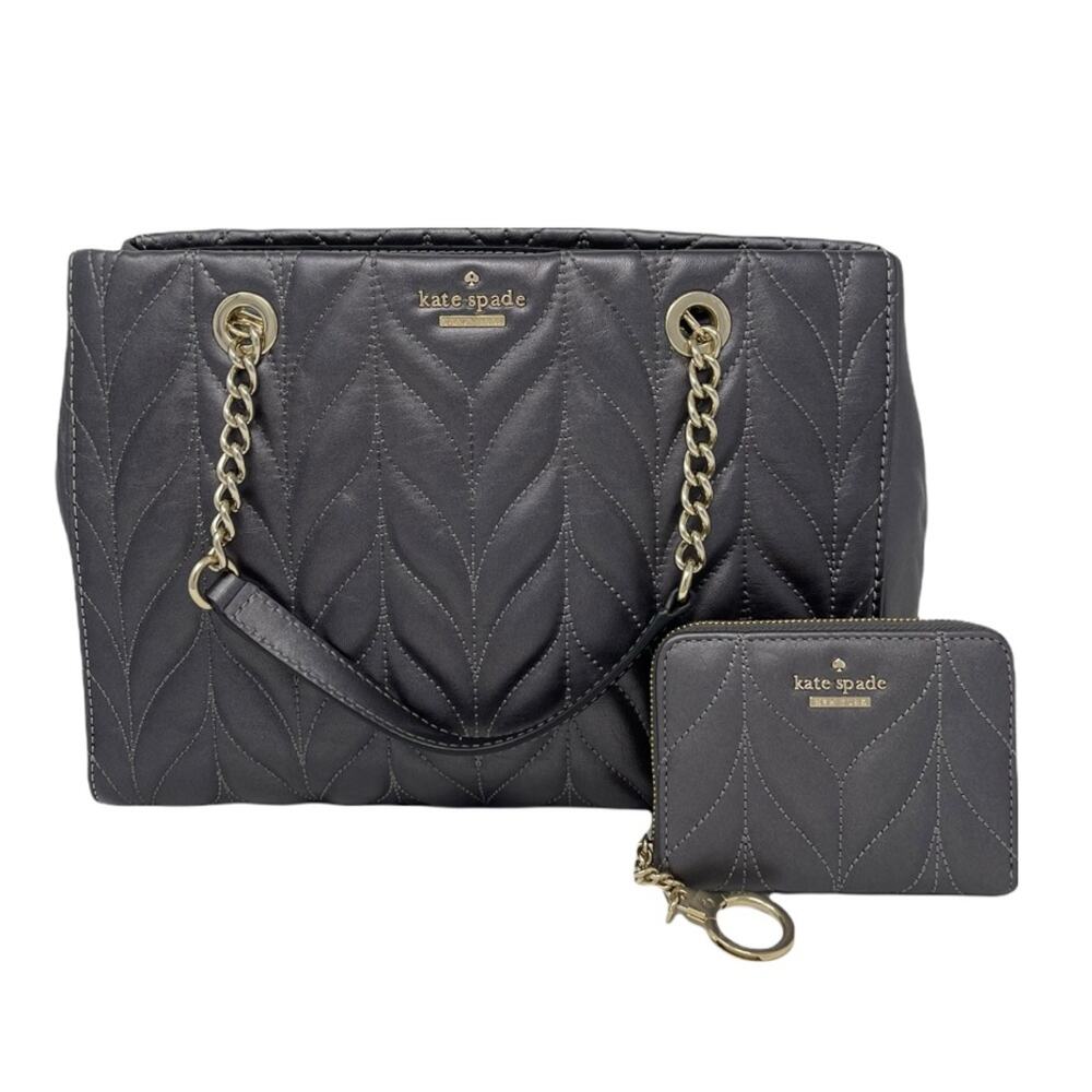 Kate Spade Bag Briar Lane Leather Quilted Meena Chain Shoulder Strap Satchel